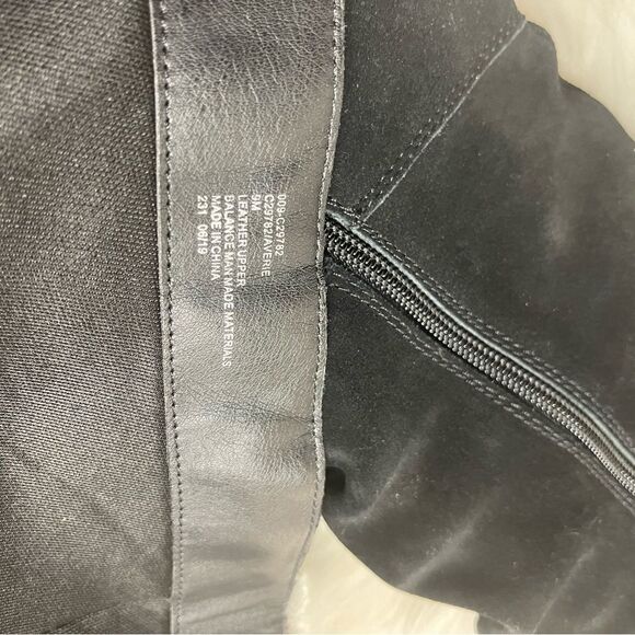 Cliffs by White Mountain Averie Black leather Suede knee high boots Size 9M. - Picture 13 of 13